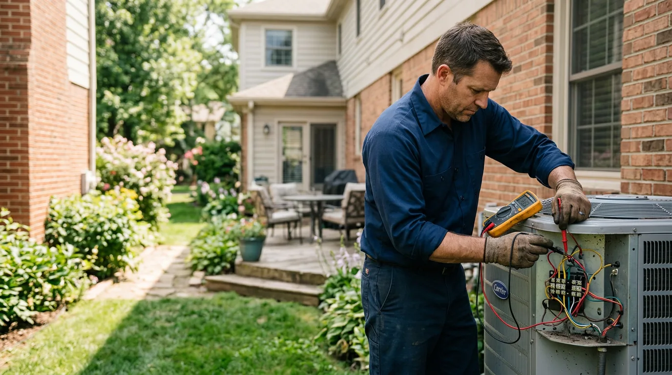 HVAC technician working near Hanover, ME